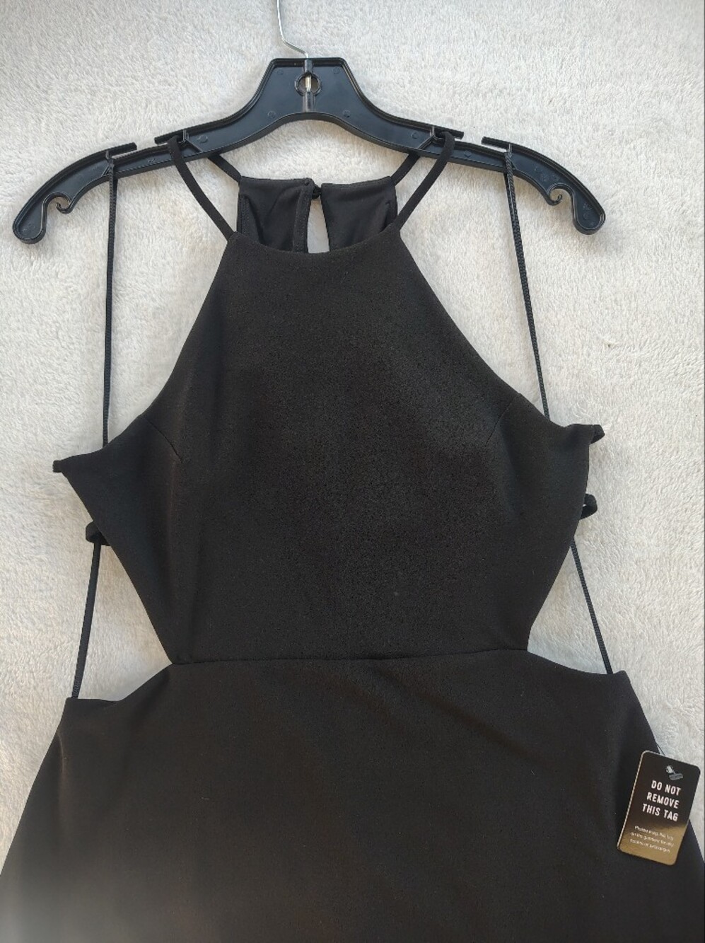 Express Black Halter Cocktail Dress